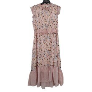 Carly Jean Pink Floral High-Low Dress